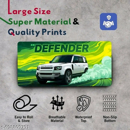 Defender car design mouse pad"